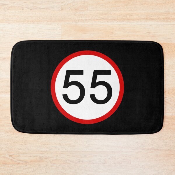 Item preview, Speed Limit 55 with Red Circle, Road Sign, Age Sign, Novelty Sign designed and sold by AASparksDesigns.