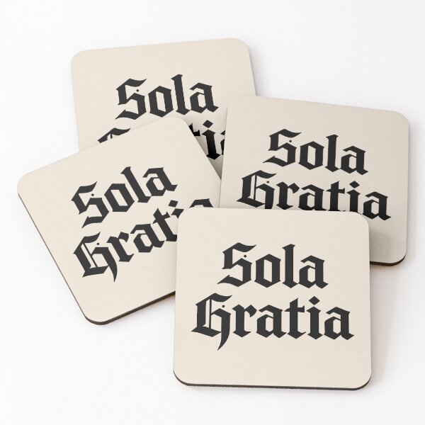 Item preview, Reformed Theology Sola Gratia Calvinist Christian Design - Black Lettering designed and sold by Glory After Tears.