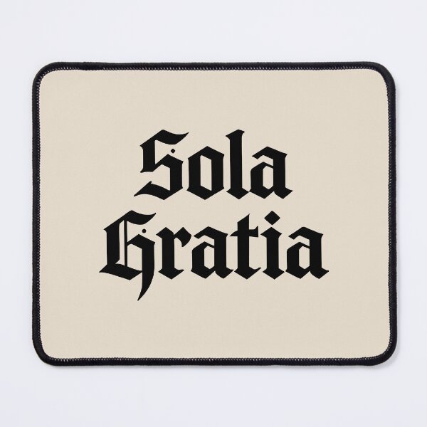 Item preview, Reformed Theology Sola Gratia Calvinist Christian Design - Black Lettering designed and sold by Glory After Tears.
