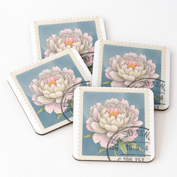 Item preview, Vintage flower Postage stamp designed and sold by bloom-moon.