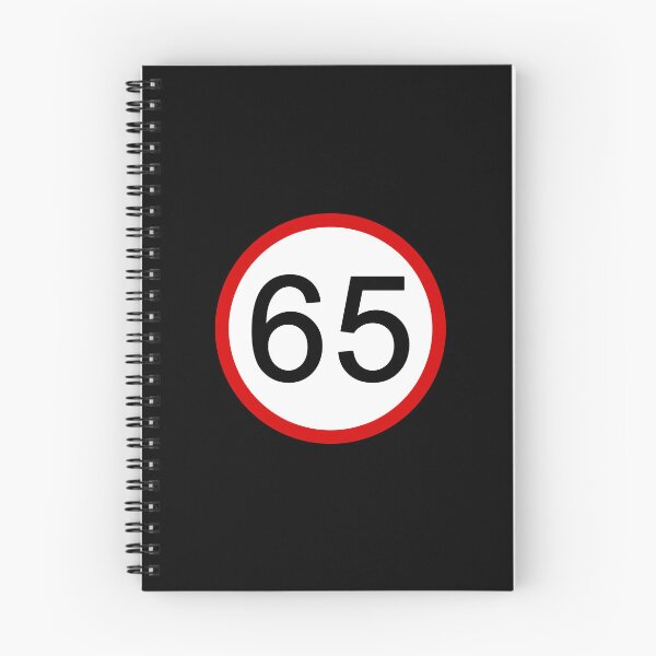 Item preview, Speed Limit 65 with Red Circle, Road Sign, Age Sign, Novelty Sign designed and sold by AASparksDesigns.