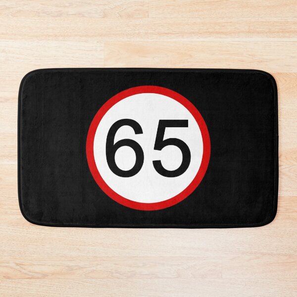 Item preview, Speed Limit 65 with Red Circle, Road Sign, Age Sign, Novelty Sign designed and sold by AASparksDesigns.
