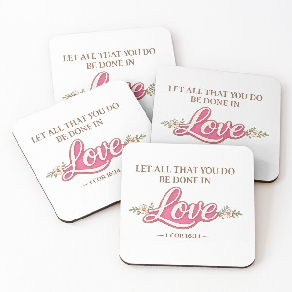 Item preview, Let All That You Do Be Done In Love – 1 Corinthians 16:14 Christian Bible Verse Shirt designed and sold by SoulThread Studio.