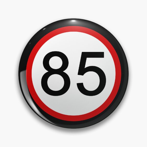 Item preview, Speed Limit 85 with Red Circle, Road Sign, Age Sign, Novelty Sign designed and sold by AASparksDesigns.