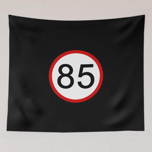 Item preview, Speed Limit 85 with Red Circle, Road Sign, Age Sign, Novelty Sign designed and sold by AASparksDesigns.
