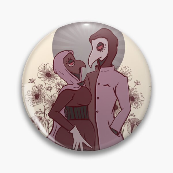 Item preview, The Lovers Plague Doctor Tarot Card designed and sold by kerryaislinn.