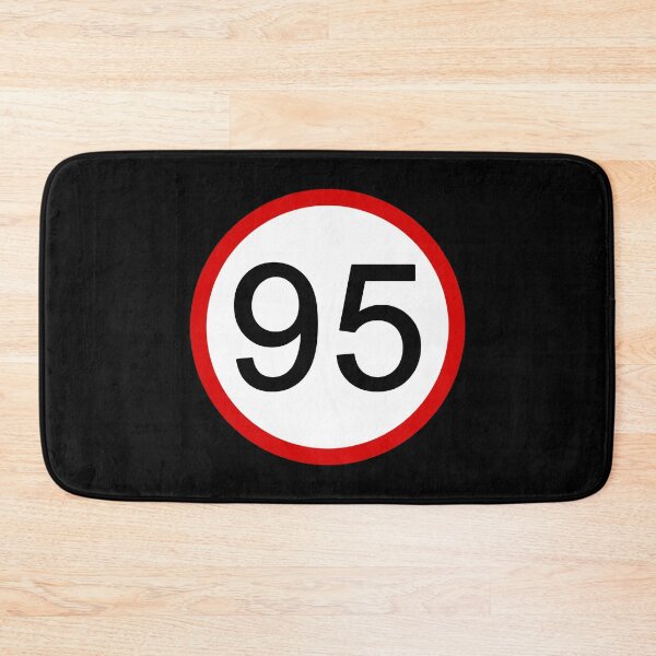 Item preview, Speed Limit 95 with Red Circle, Road Sign, Age Sign, Novelty Sign designed and sold by AASparksDesigns.
