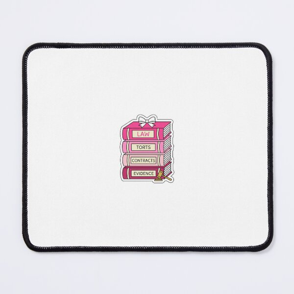 Item preview, Pink Law Books Stack White Bow Cute Law Student designed and sold by stagedoorprint.