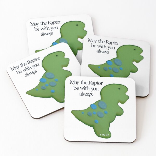 Item preview, May the Raptor Be With You Always – Funny Dinosaur Cookie Meme designed and sold by aadventures.