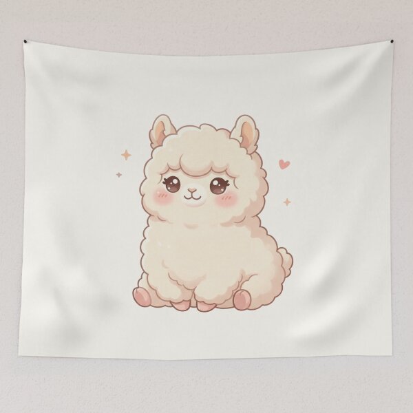Item preview, Kawaii Alpaca – Cute Fluffy Pastel Animal Design designed and sold by soletstudio.