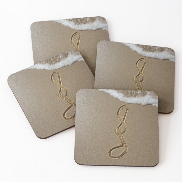 Item preview, Musical Note Inscribed In Beach Sand designed and sold by chase-thewave.