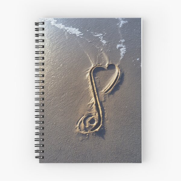 Item preview, Treble Clef Heart Musical Sand Drawing designed and sold by chase-thewave.