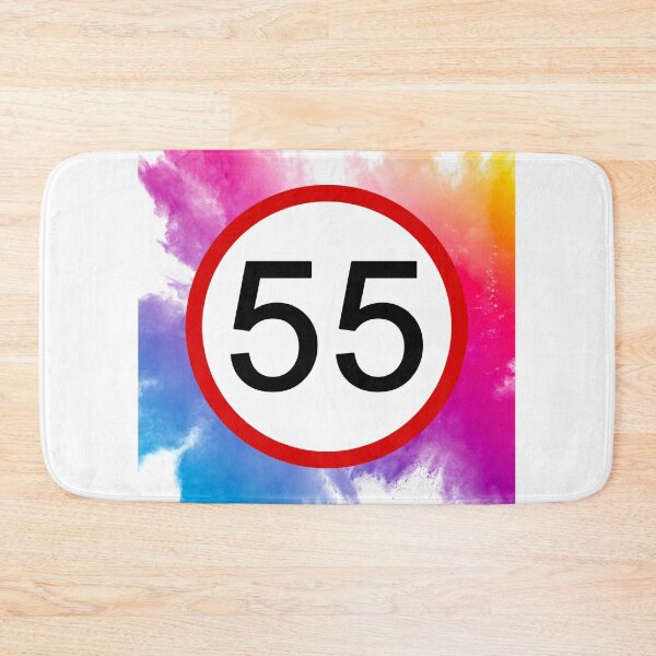 Item preview, Speed Limit 55, Road Sign, Age Sign, Novelty Sign, Rainbow  designed and sold by AASparksDesigns.
