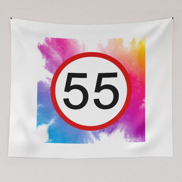 Item preview, Speed Limit 55, Road Sign, Age Sign, Novelty Sign, Rainbow  designed and sold by AASparksDesigns.