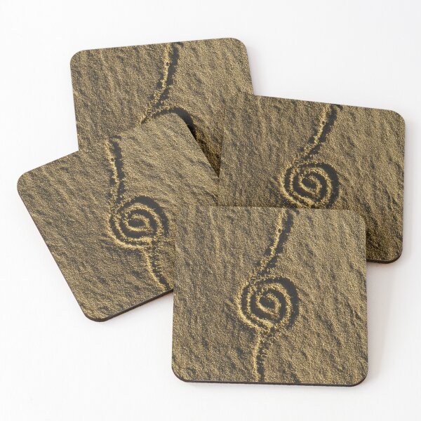 Item preview, Spiral Zen Symbol Etched In Textured Sand designed and sold by chase-thewave.