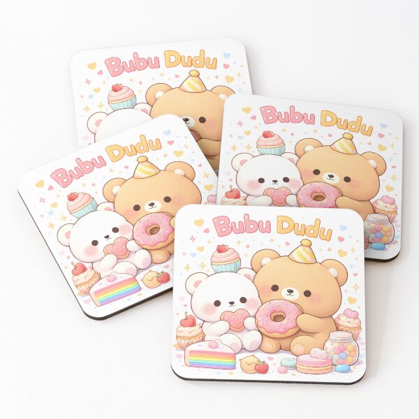Item preview, Bubu Dudu Cute Bears Sweet Party Celebration Art designed and sold by ascendzero.