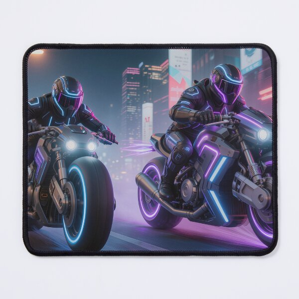 Item preview, Neon Velocity Street Bike Duel designed and sold by SynthRaccoon.