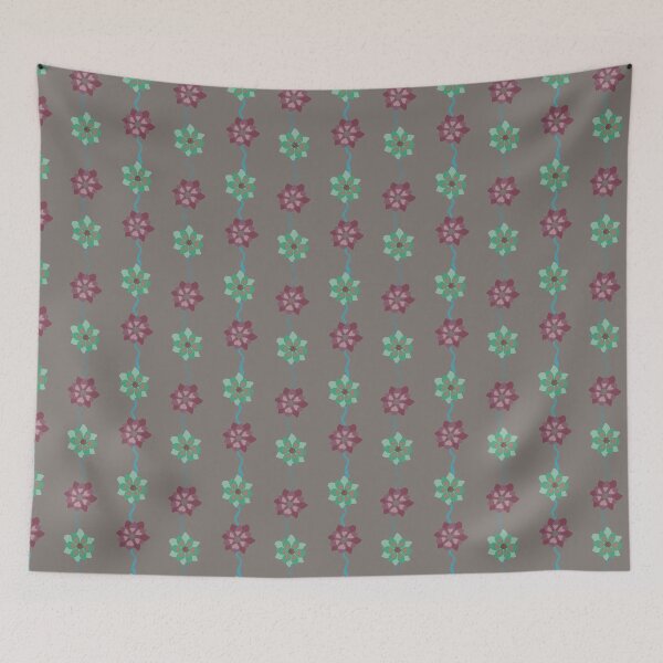Item preview, Watercolor Vertical Stripes Mauves & Greens on Taupe designed and sold by Digitalmyth's Designs.