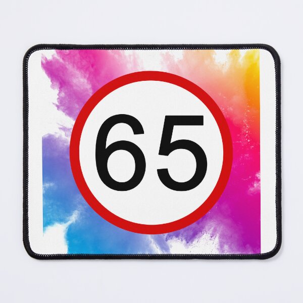 Item preview, Speed Limit 65, Road Sign, Age Sign, Novelty Sign, Rainbow  designed and sold by AASparksDesigns.