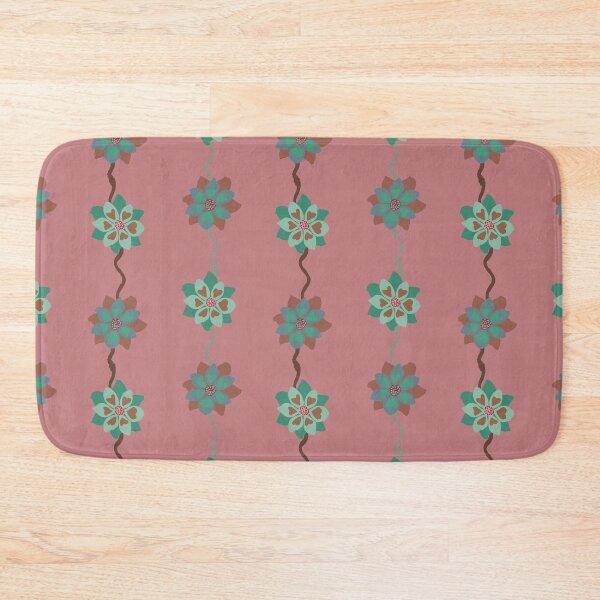 Item preview, Watercolor Vertical Stripes Greens on Pink designed and sold by Digitalmyth's Designs.