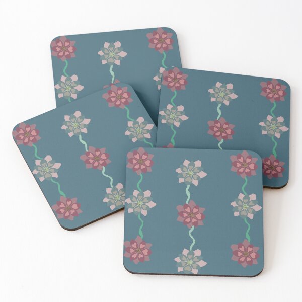 Item preview, Watercolor Vertical Stripes Mauves on Teal designed and sold by Digitalmyth's Designs.