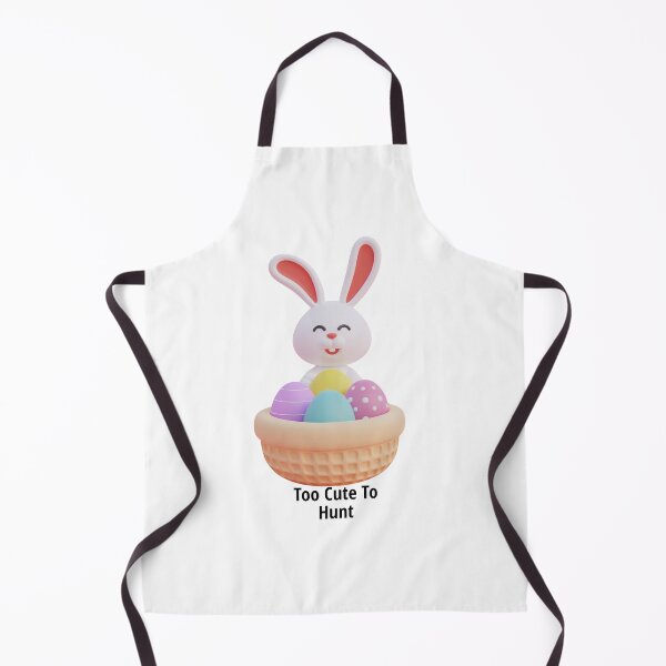 Item preview, Too Cute To Hunt Easter Bunny with Eggs Basket designed and sold by CozyMomDesigns.