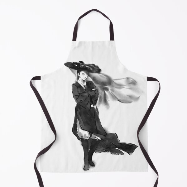 Item preview, Traditional Warrior in the Wind Ink Art designed and sold by AuraLoft.