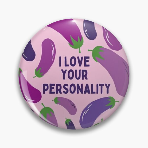 Item preview, I Love Your Personality Funny Eggplant Greeting Card  designed and sold by p0tstitute.