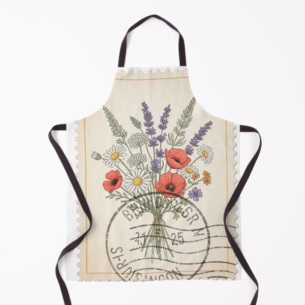 Item preview, Bucket of flowers Vintage Postage Stamp designed and sold by bloom-moon.