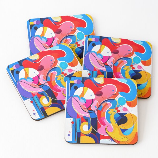 Item preview, Fluid Color Shapes Abstract Modern Retro Style Design designed and sold by NizuCaCi.