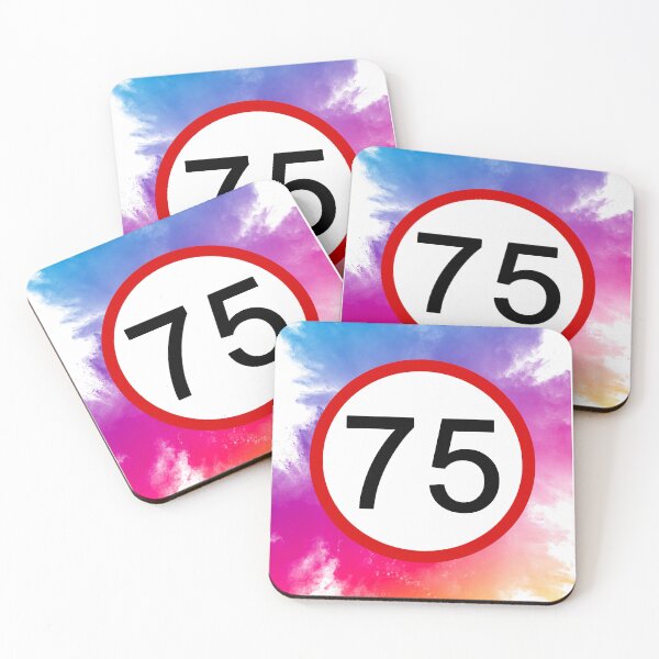 Item preview, Speed Limit 75, Road Sign, Age Sign, Novelty Sign, Rainbow  designed and sold by AASparksDesigns.