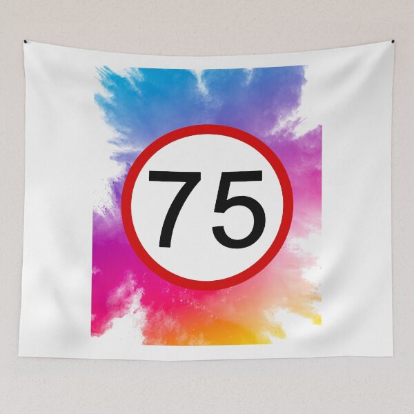 Item preview, Speed Limit 75, Road Sign, Age Sign, Novelty Sign, Rainbow  designed and sold by AASparksDesigns.
