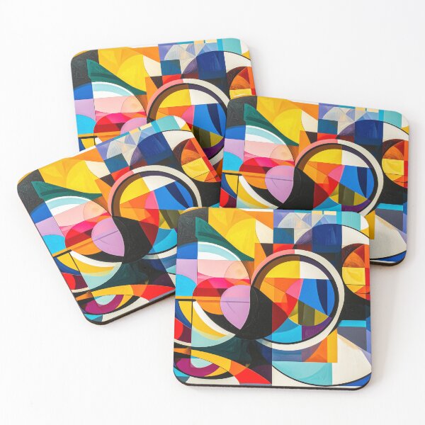 Item preview, Geometric Circle Abstract Colorful Modern Composition designed and sold by NizuCaCi.
