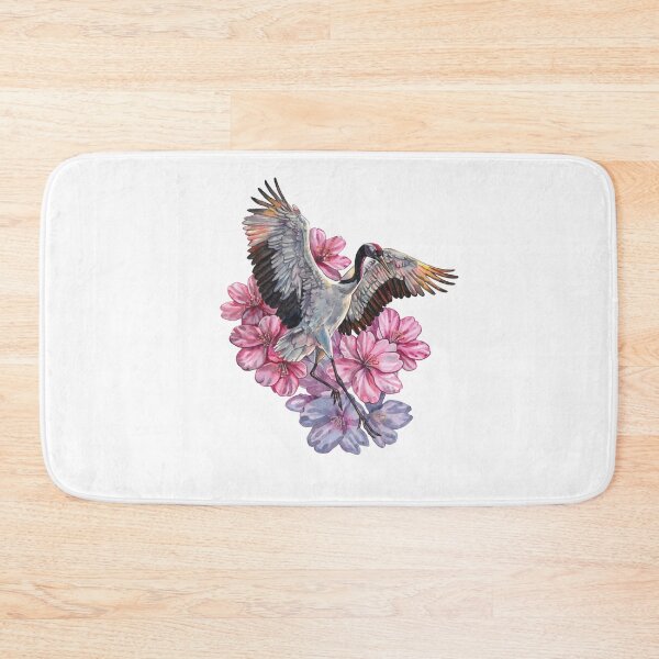 Item preview, Dancing Crane and Blossoms  designed and sold by Kelsey Worth.