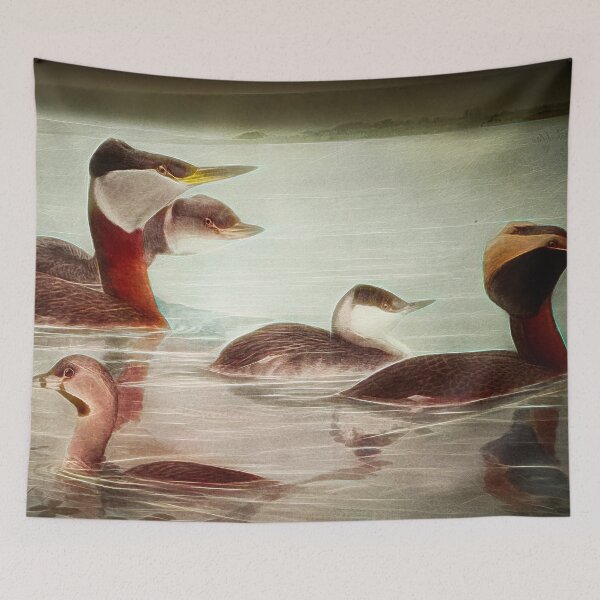 Item preview, Birds 1917 No 1 Grebes designed and sold by bloomingvine.