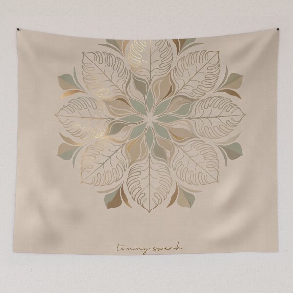 Item preview, Subtle Organic Mandala Gold Whisper designed and sold by TommySpark.