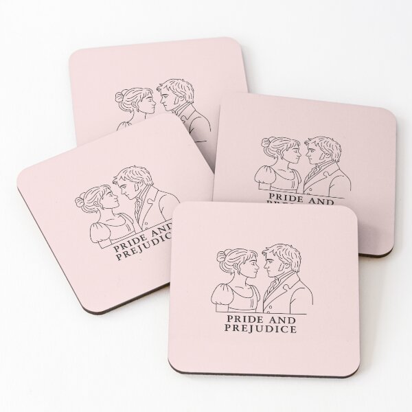 Item preview, Pride and Prejudice Line Art | Elizabeth and Mr. Darcy designed and sold by biblio_phile.