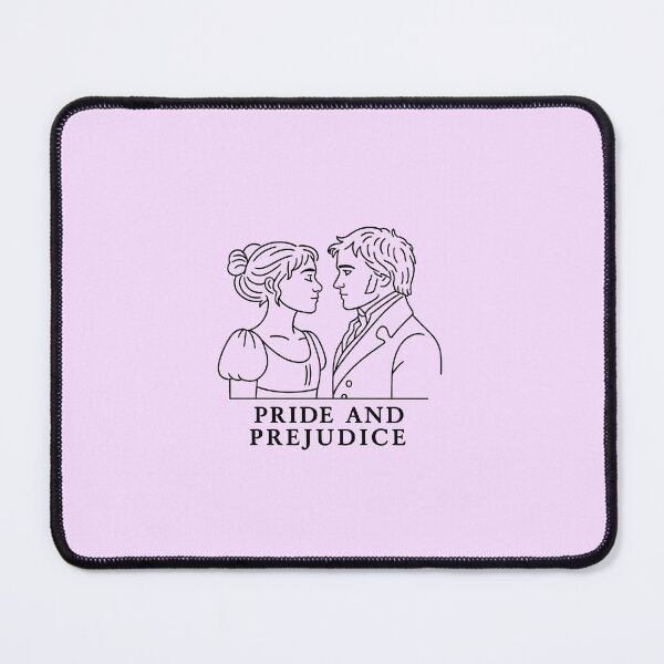 Item preview, Pride and Prejudice Line Art | Elizabeth and Mr. Darcy designed and sold by biblio_phile.
