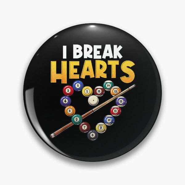 Item preview, Funny Billiards Player I Break Hearts On The Pool Table Joke designed and sold by RichardXRichard.