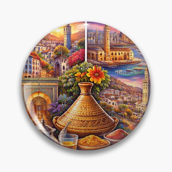 Item preview, Morocco Travel Sticker Colorful Moroccan Culture Design designed and sold by MyDesignNest1.