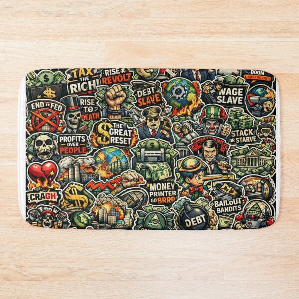 Item preview, Economic Crisis Stickerbomb – Political & Anti-Establishment StickerBomb designed and sold by Inked Legacy.