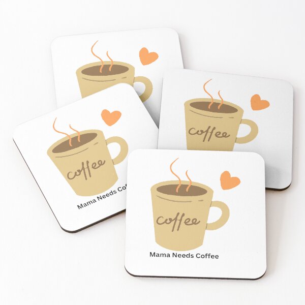 Item preview, Mama Needs Coffee Cute Coffee Cup Design designed and sold by CozyMomDesigns.