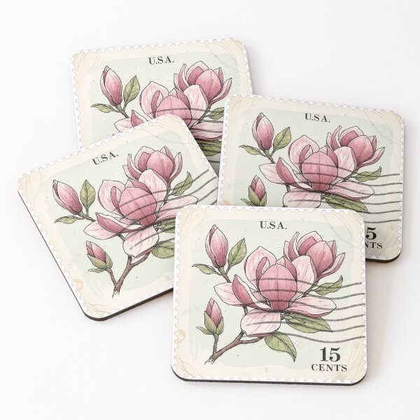 Item preview, Vintage flower postage stamp designed and sold by bloom-moon.