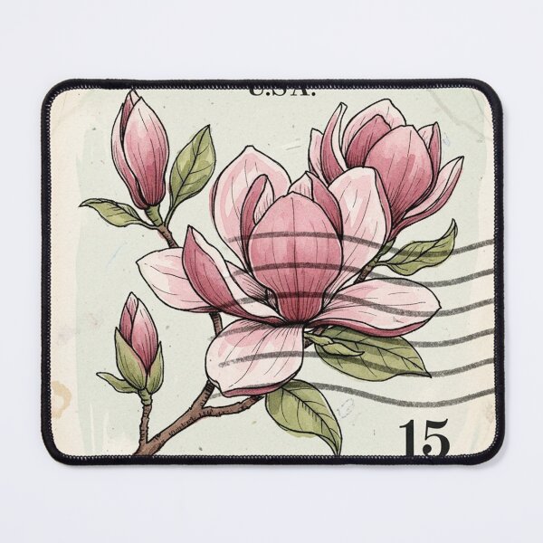 Item preview, Vintage flower postage stamp designed and sold by bloom-moon.