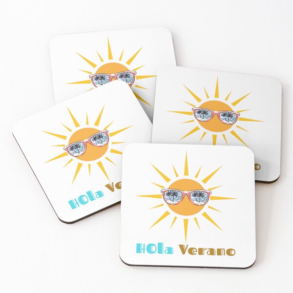 Item preview, Hola Verano Sun with Sunglasses Tropical Beach Design | Summer Vibes Spanish Quote | Vacation Aesthetic designed and sold by Aura Design.
