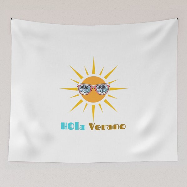 Item preview, Hola Verano Sun with Sunglasses Tropical Beach Design | Summer Vibes Spanish Quote | Vacation Aesthetic designed and sold by Aura Design.
