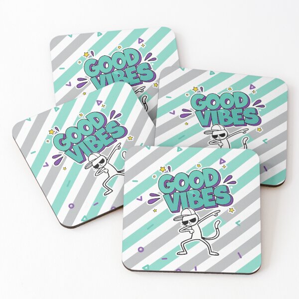Item preview, Good Vibes Dabbing Cat Cool Cartoon designed and sold by Taridesign.