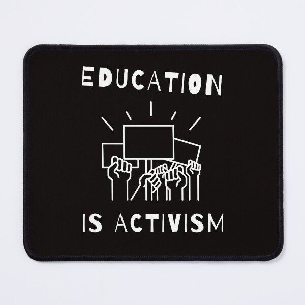 Item preview, Education Is Activism – Minimalist Protest Statement Shirt designed and sold by DoodleDarling.