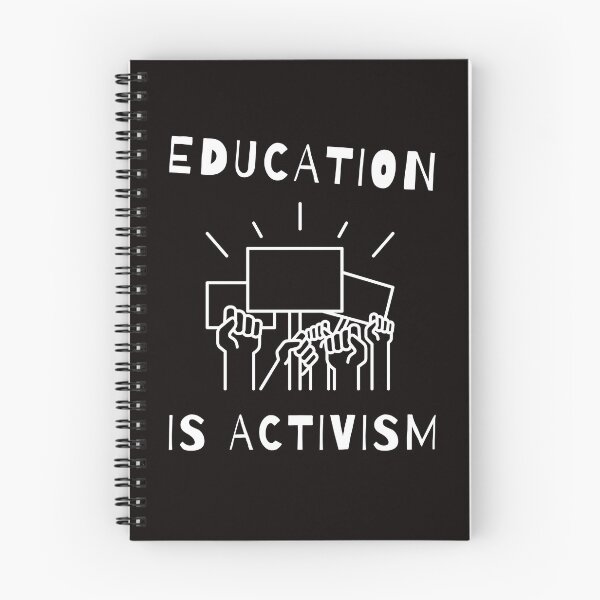 Item preview, Education Is Activism – Minimalist Protest Statement Shirt designed and sold by DoodleDarling.
