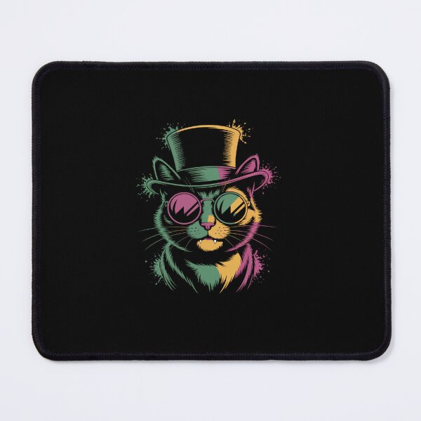 Item preview, Mardi Gras Cat With Hat And Glasses Men Women Kids designed and sold by Rrettgison.